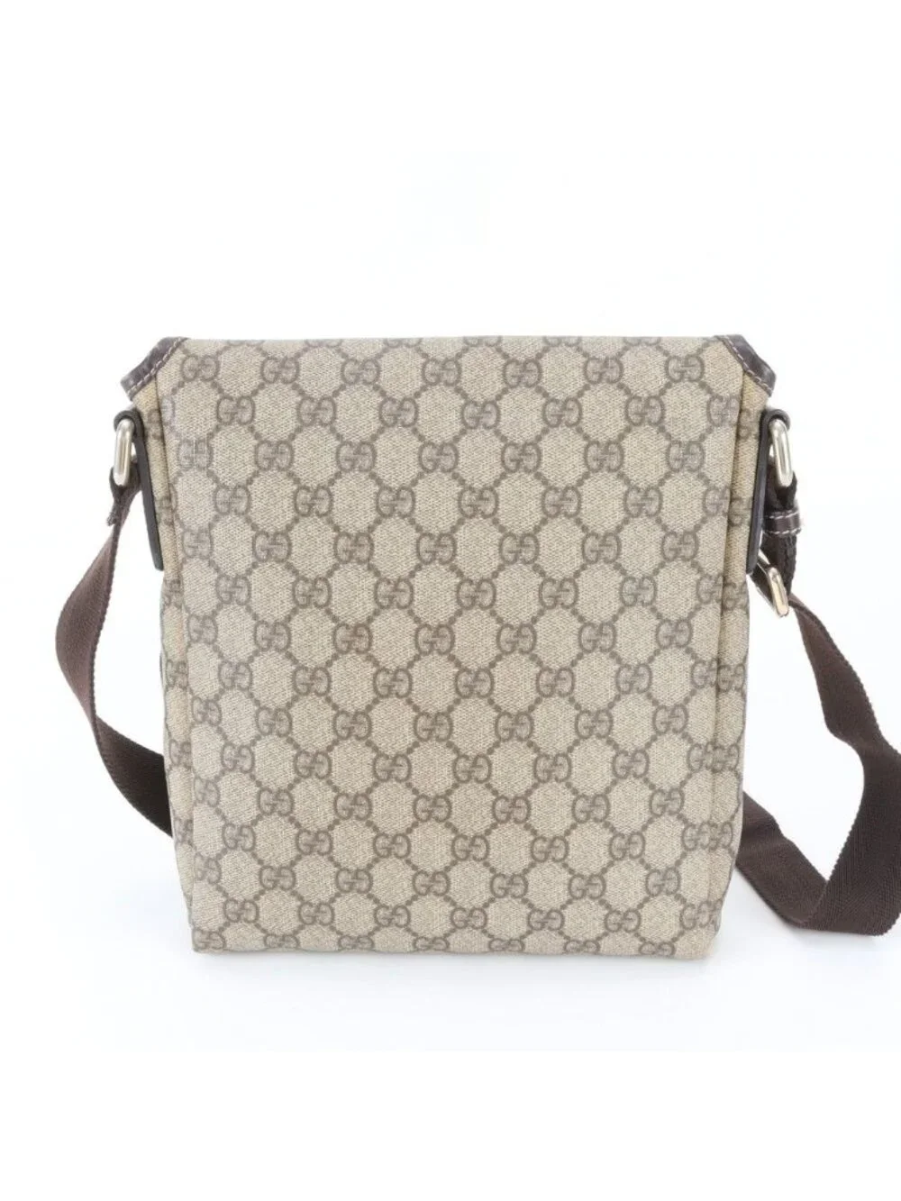 Gucci GG Supreme Leather Shoulder Bag Crossbody Messenger Business